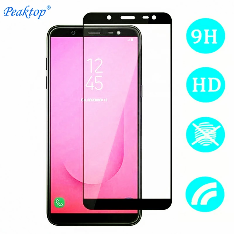 Цветное покрытие на весь корпус стекла для Samsung Galaxy J4 Plus протектор экрана из