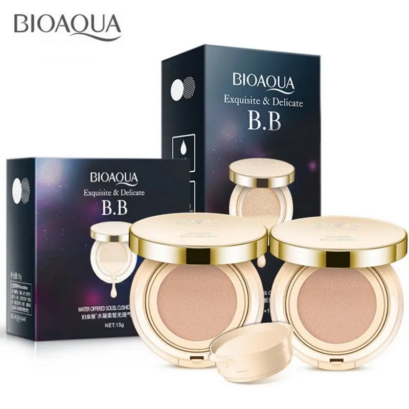 

BIOAQUA Perfect Cosmetics Air Cushion BB Cream Cover Brighten Concealer Moisturizer Foundation Face Whitening Makeup Facial Base