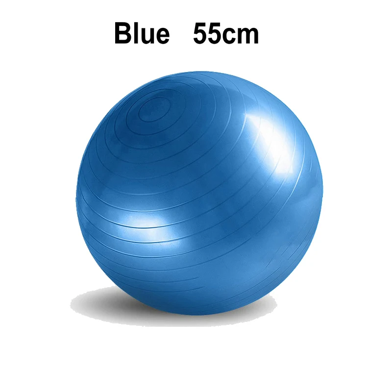 Взрывозащищенные мячи для йоги, йога, фитнес, Excerice Ball, анти-взрыв, баланс Пилатес, спорт, Fitball 55 см, 65 см, 75 см, 85 см - Цвет: Blue 55cm