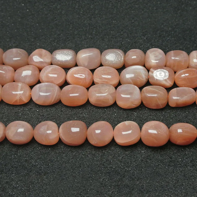 Natural Sunstone Stone Beads Orange Irregular Freeform Potato DIY Loose Beads For Jewelry Making Women Beads Bracelet Necklace
