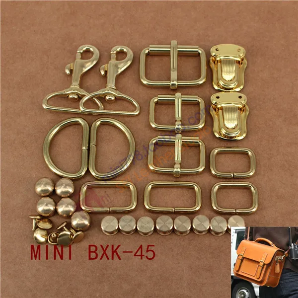 DIY Handmade Leather Bag hardwares Luggage accessories MINI version of
