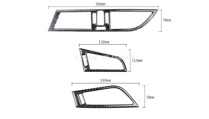 Углеродного волокна центр для ношения в руках или сбоку, устанавливаемое на вентиляционное отверстие в салоне автомобиля крышка розетки 3 шт. для BMW Z4 E89 2009