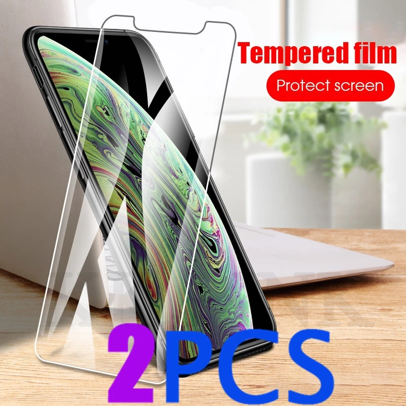 2PCS Tempered Glass For iPhone XS MAX XR 6 6S 7 8 Plus X 5S 5 S SE 5C 4S 4 Screen Protector 9H | Мобильные телефоны и