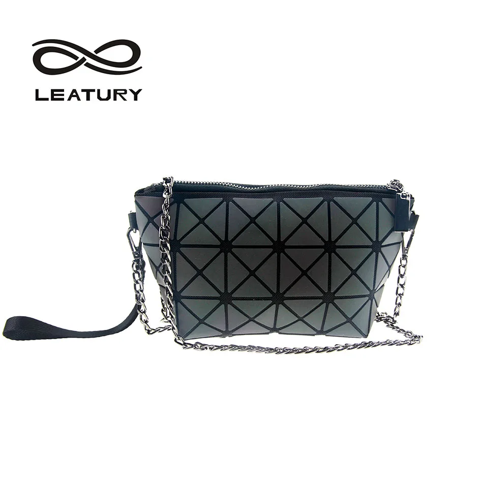 

LEATURY Chains Bag 2018 Fashion Women Handbags Famous Brand Diamond Lattice Fold Over Shoulder&Crossbody Bags Messenger Bag
