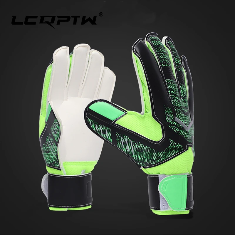 Competition Training Soccer Goalkeeper Gloves Thick Latex Fingertips Adult Kids 