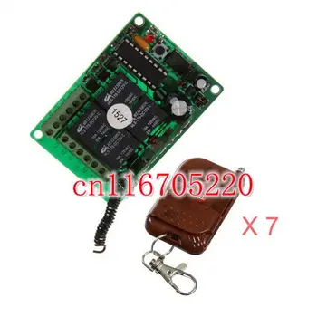

DC 12V 10A 4CH 315 /433MHz RF Wireless Remote Control Power ON OFF Relay Switch 7 Transmitters / Remotes to 1 Receiver