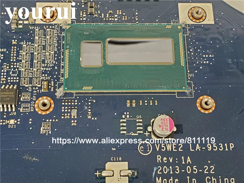 V5WE2 LA-9531P материнская плата для ноутбука NBMFN11006 NB. MFN11.006 для acer E1-572G оригинальная материнская плата I5-4200U с видеокартой