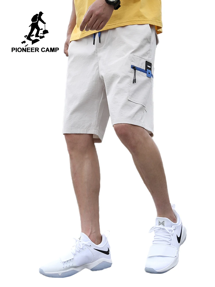 

Pioneer Camp Cargo light Shorts Men Casual Shorts Straight Solid Work Shorts Men Men Short Pants ADK908120