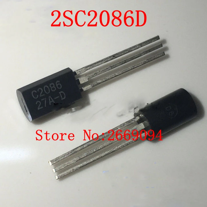 

20PCS Free shipping 2SC2086D C2086 straight TO92L NPN amplifier imported new original