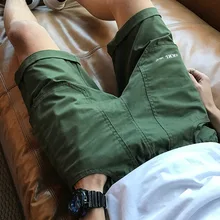 Повседневные мужские шорты дышащие треники из хлопка шорты летние тонкие большие размеры по колено короткие Hombre