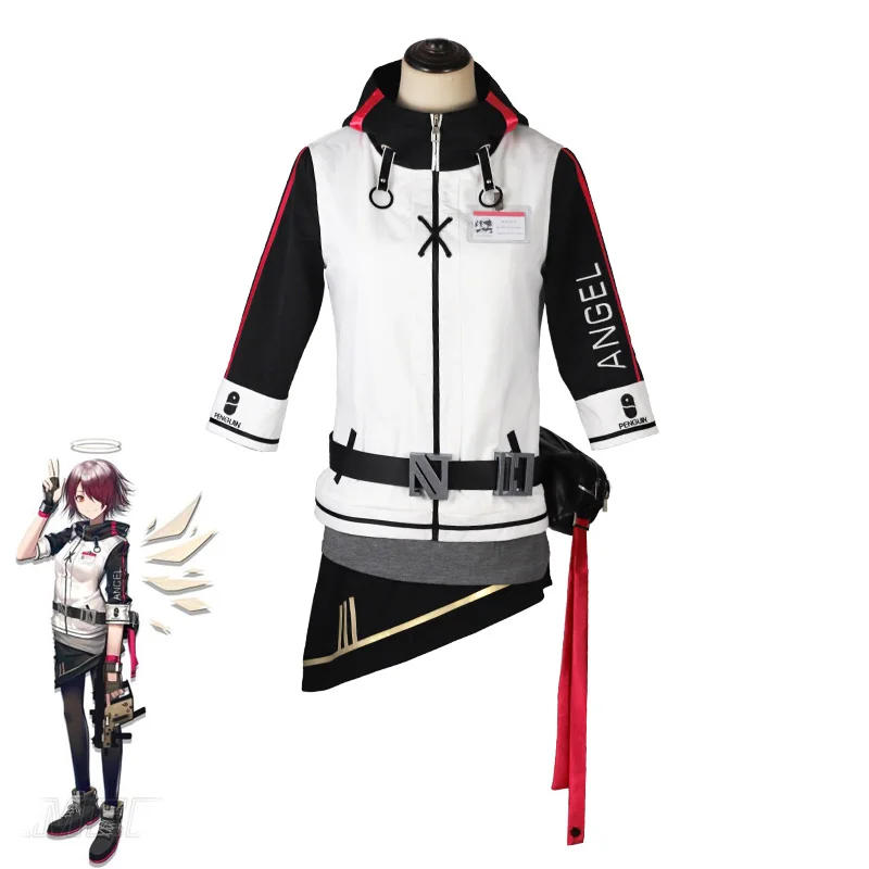 Новый карнавальный костюм Arknights EXUSIAI для женщин униформа снайперского ангела топ