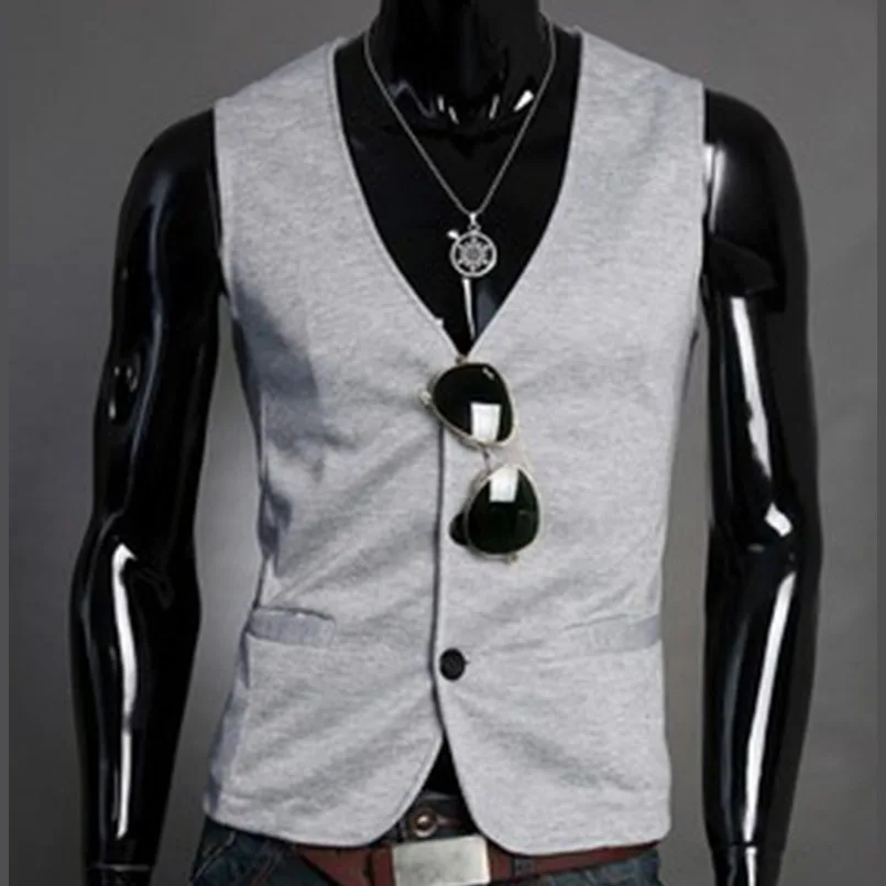 

2016 new men's fashion suit vest slim business casual men knitted vest for classic M11