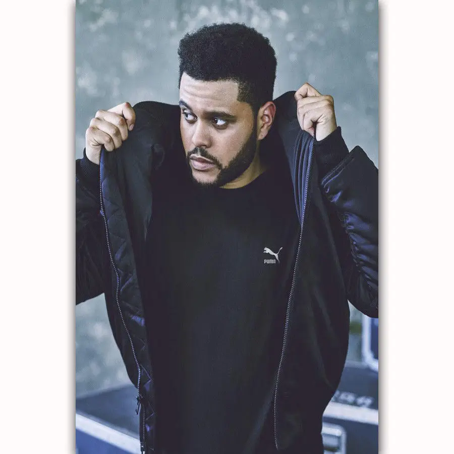 Hot New The Weeknd Trilogy Rap Music Star 2-Silk Art Poster Wall Sicker Decoration Gift