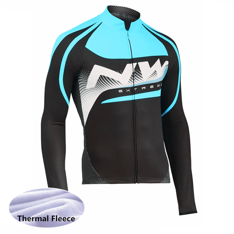 

New 2019 Ropa Ciclismo Men Long Sleeve Winter Cycling Jersey Racing bicycle Tops Thermal Fleece warmer Mountain bike shirts L255