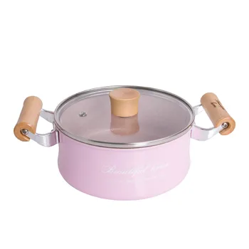 

16 CM Creative No-Stick Pot Mini Milk Pan Sauce Pans Chocolate Soup Heating Pot General Use for Gas & Induction Cooker