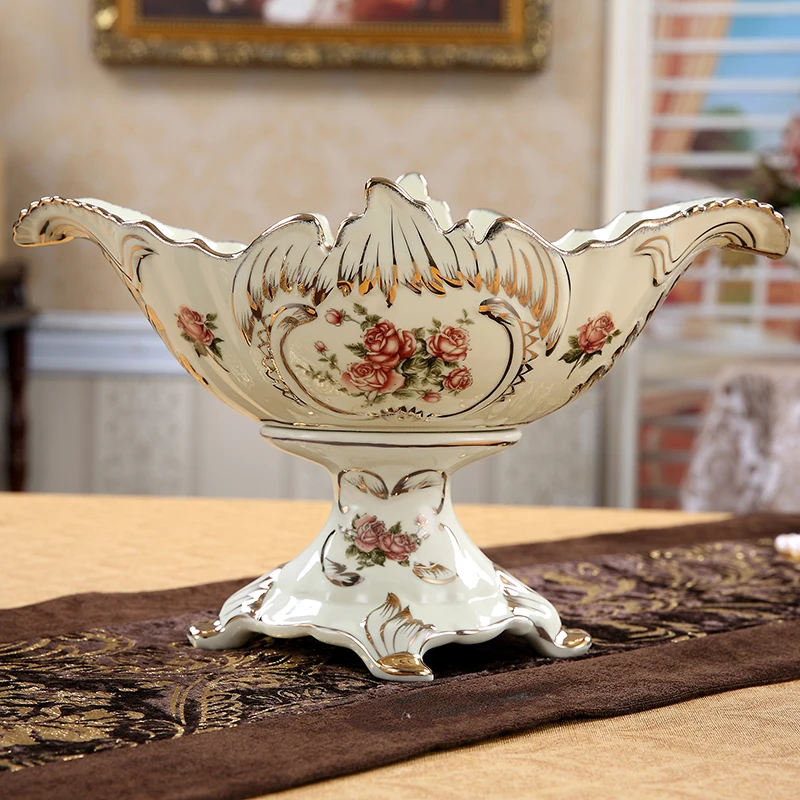 

ceramic fruit bowl bowl sitting room decoration home decoration handicraft furnishing articles dry fruit tray table