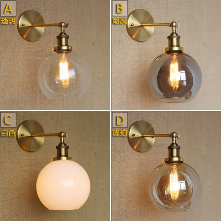 

Northern Creative Contracted Style Iron Vintage Wall Lamp Bar Decoration Dining Room LED Light Fixture Free Shipping