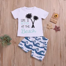 Toddler Baby Boys 2pcs Summer Outfits Letter Print Short Sleeve T-shirt Tops+Shorts Casual Sets Toddler Baby Boys 2pcs Summer Outfits Letter Print Short Sleeve T-shirt Tops+Shorts Casual Sets
