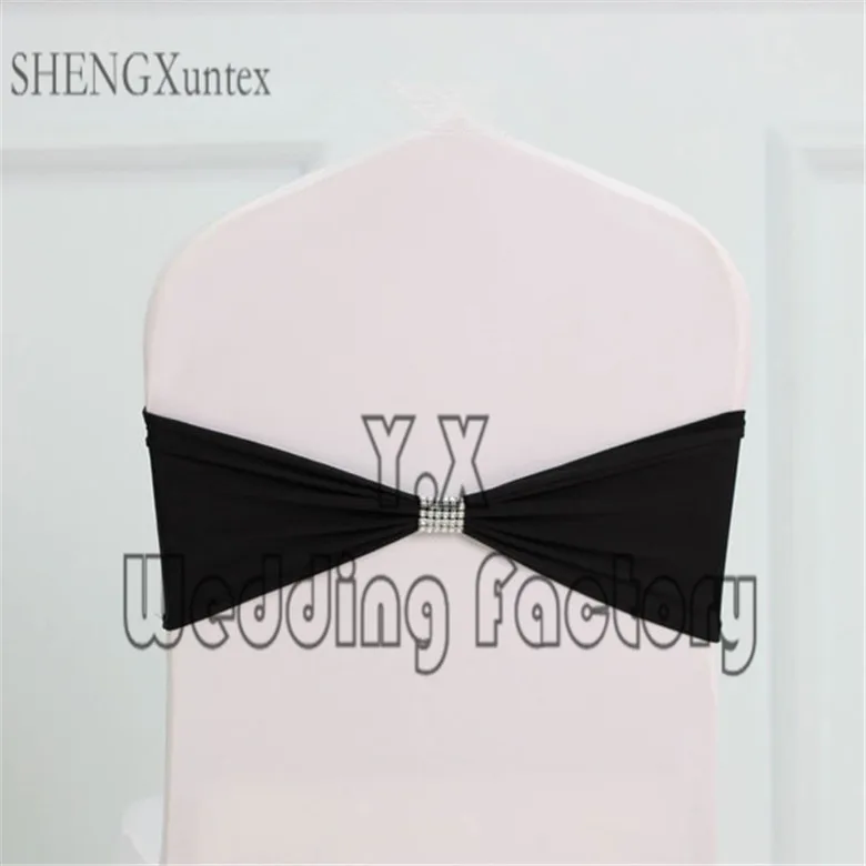 

Spandex Lycra Chair Band With Net Buckle Decration For Chair Cover