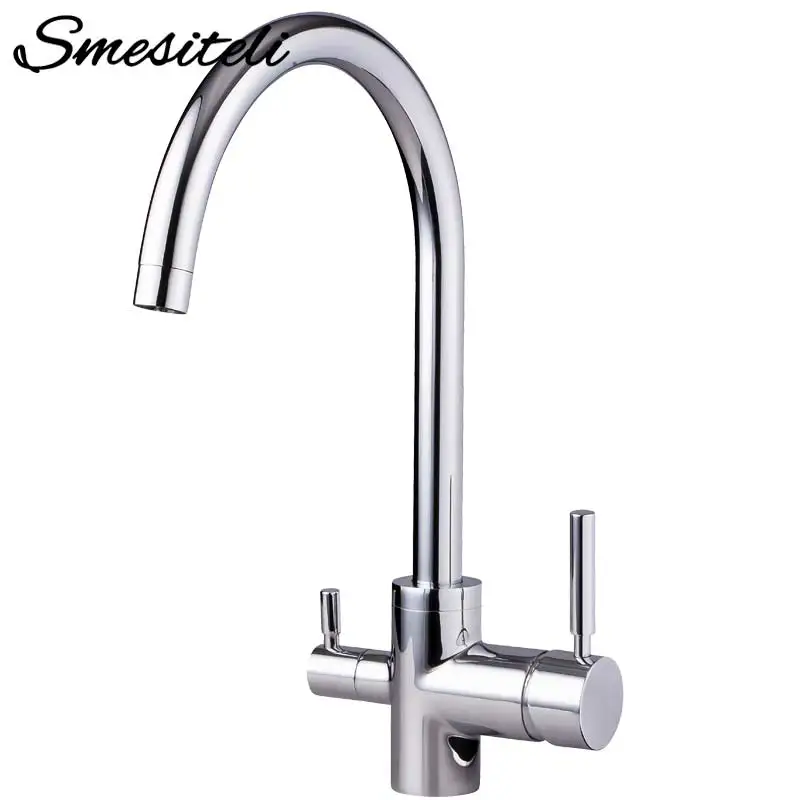 Smesiteli Contemporary All Copper Brushed Nickel Finish Osmosis