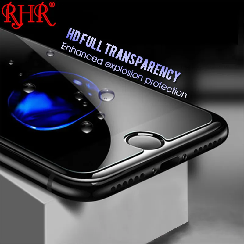 

RHR 9H 2.5D Screen Protector Glass For iphone 6 6S 7 8 Plus Explosion-proof Tempered Glass For iphone X 10 4 5 SE 6 Glass Film