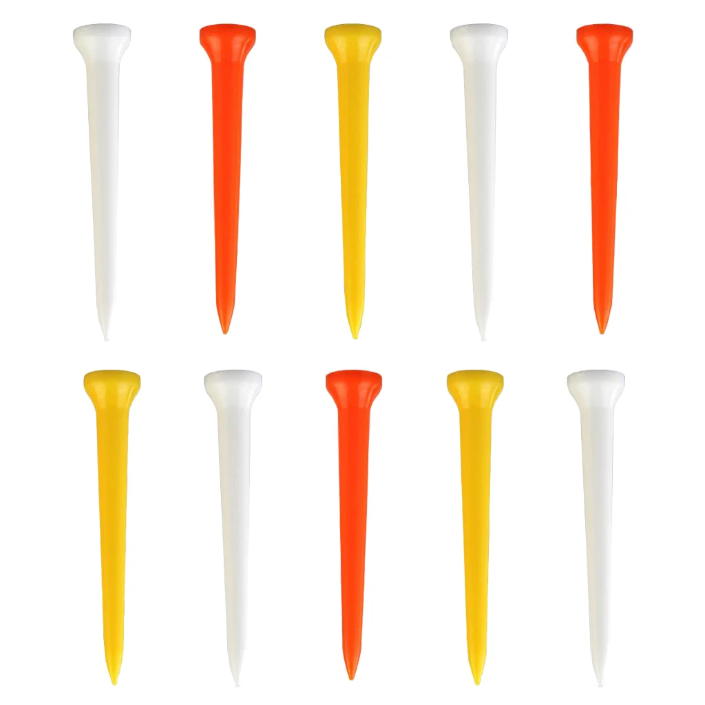 MagiDeal Unbreakable Golf Tees Size 69mm Golf Nails Blue Red for Various Golf Clubs Stronger than Wood Tees 