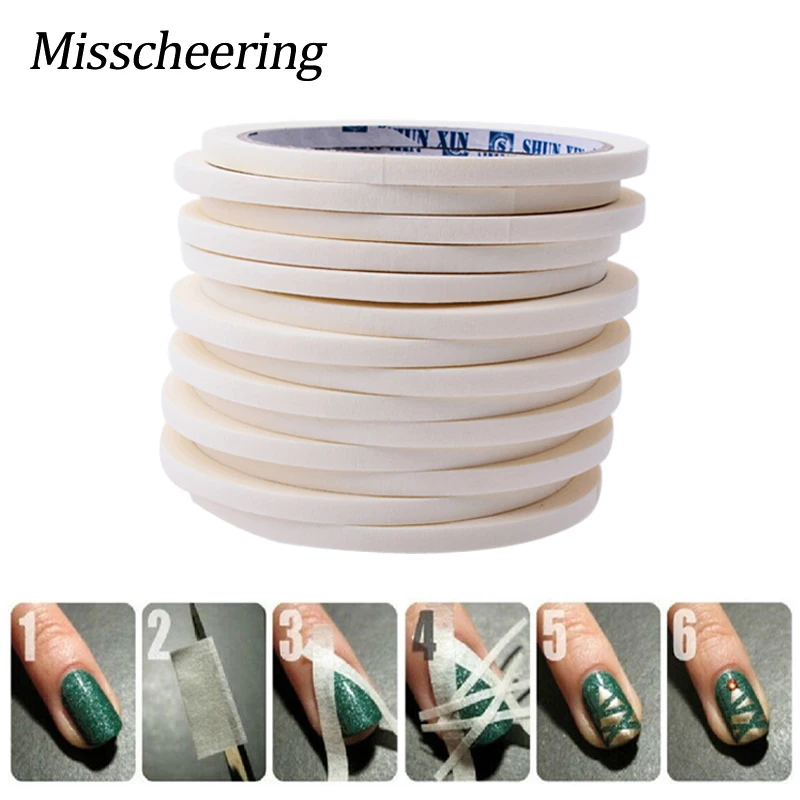 

New Magic Nail Art Stickers Adhesive Glue Tape,0.5cmX20m &1.2cmX20m Creative Manicure Nail Bauty Decoration Design Tools