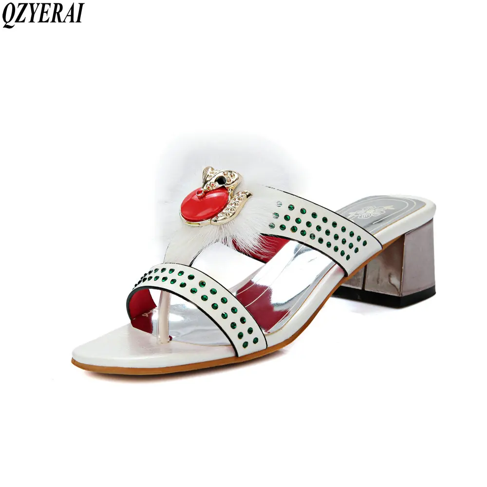 high heel rubber slippers