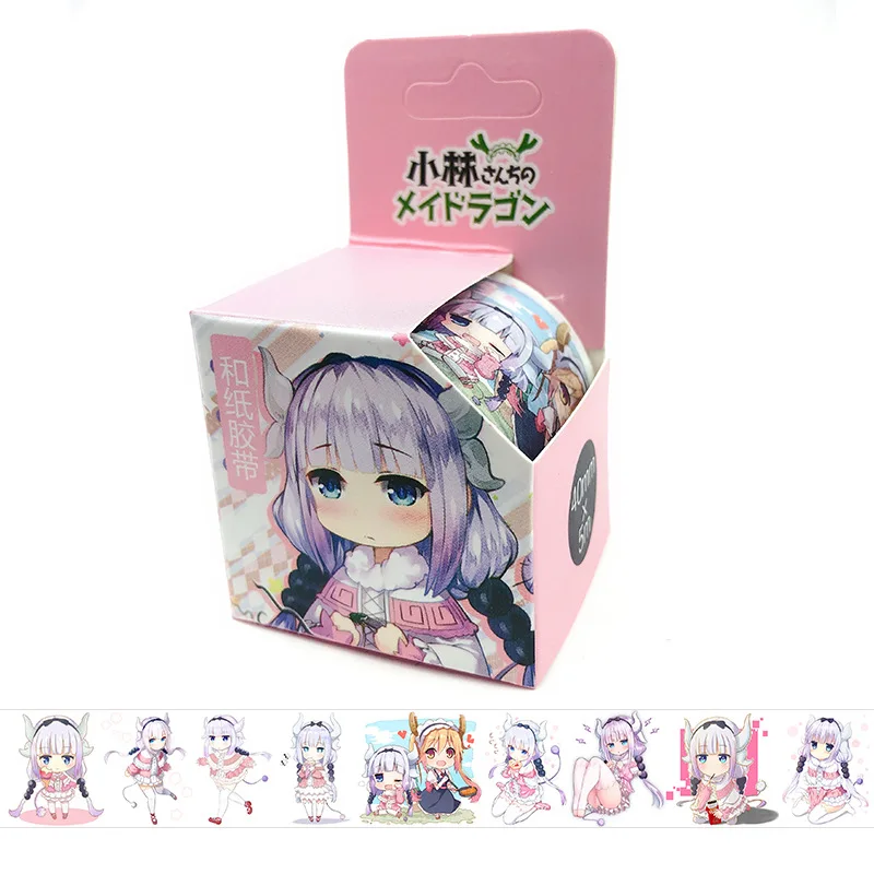 Клейкая лента Miss Kobayashi's Dragon Maid 4 см * 5 м | Канцтовары для офиса и дома