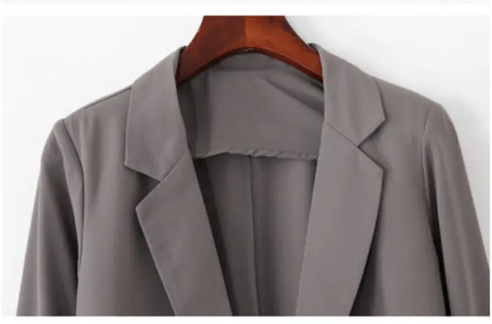 Повседневный корейский шифоновый пиджак, Женская куртка, весенний летний однотонный костюм, женская Свободная рубашка, тонкое пальто, Солнцезащитный кардиган, топы f615