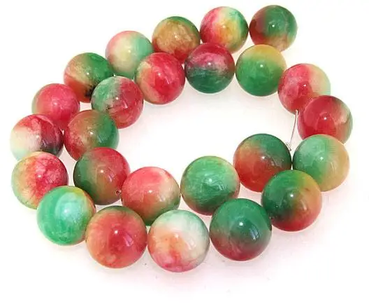 

Unique Pearls jewellery Store 16mm Multicolor Jade Round Gemstone Loose Beads One Full Strand 15 inches LC3-0262