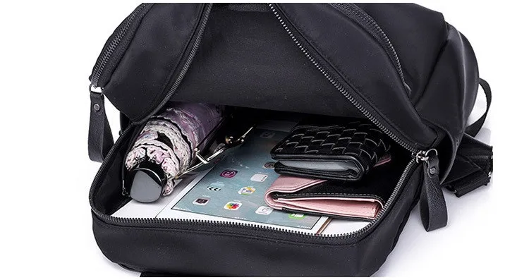 MJ Waterproof Oxford Cloth Travel Backpack Large Women Bag Female Korean Casual Bag Nylon Fashion School Bag for Teenage Girls (23)