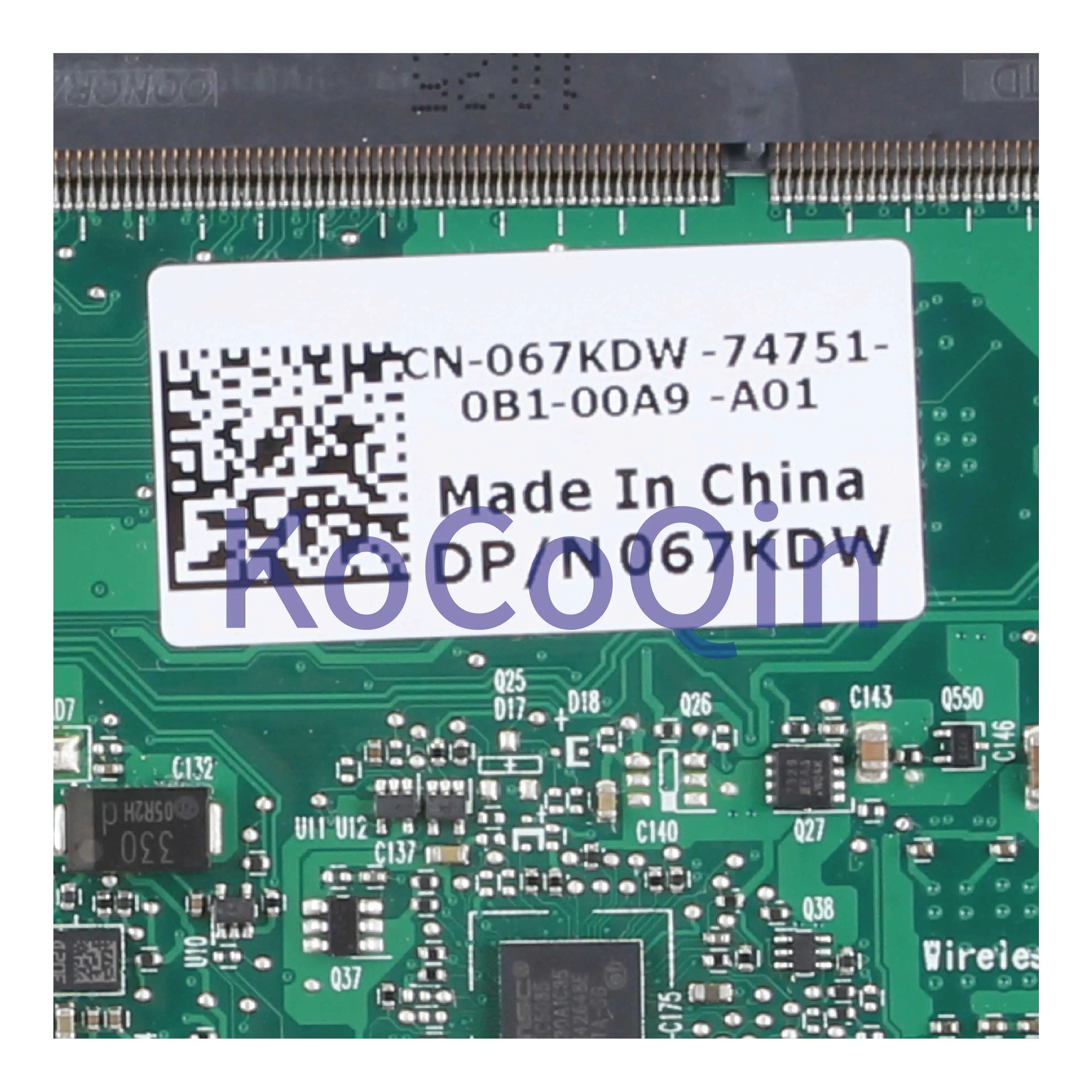 Motherboard para Dell Laptop Latitue Kocoqin P08s Mainboard Cn-067kdw 067kdw 6050a2307401-mb-a02 Su7300 13 L13 - Imagem 3