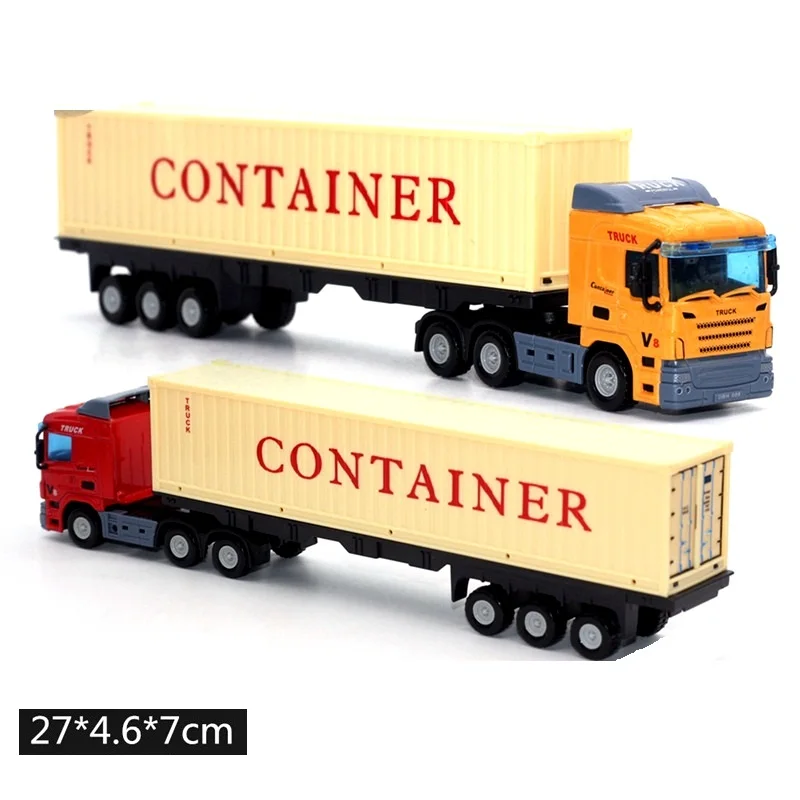 1/48 Container Truck Model L= 27Cm 45 Feet Container Toy Car Free Wheel