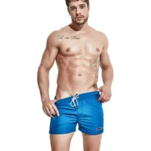 Desmiit обшитые мужские шорты Бермуды для серфинга шорты для плавания быстросохнущие однотонные мужские пляжные шорты, для пляжа одежда для плавания спортивная короткая подводка