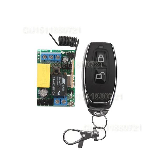 

Light Lamp LED Bulb Remote Control Switches Input AC220V Output AC220V 1CH Relay Receiver Transmitter Learn Lock Unlock 315/433