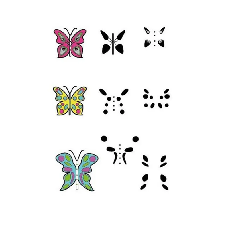 

Naifumodo 14*14mm Butterfly Animal Clear Stamps for Craft Dies Scrapbooking Card Making Album Embossing Crafts Paper New