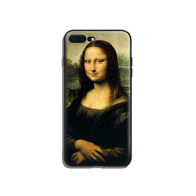 Mona Lisa Smile pintura coque suave silicona teléfono funda cubierta para Apple iPhone 5 5S Se 6 6 S 7 8 más X XR XS MAX