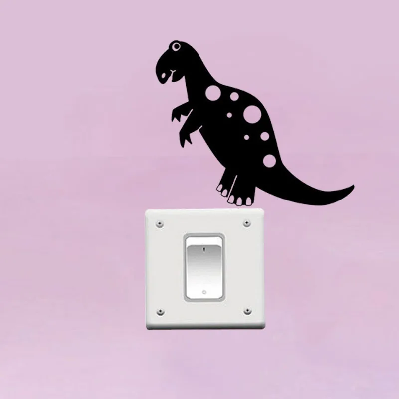 Us 0 88 40 Off Personalised Dinosaur Wall Sticker Bedroom Nursery Decal Vinyl Transfer Switch Decor 3ss0214 In Wall Stickers From Home Garden On