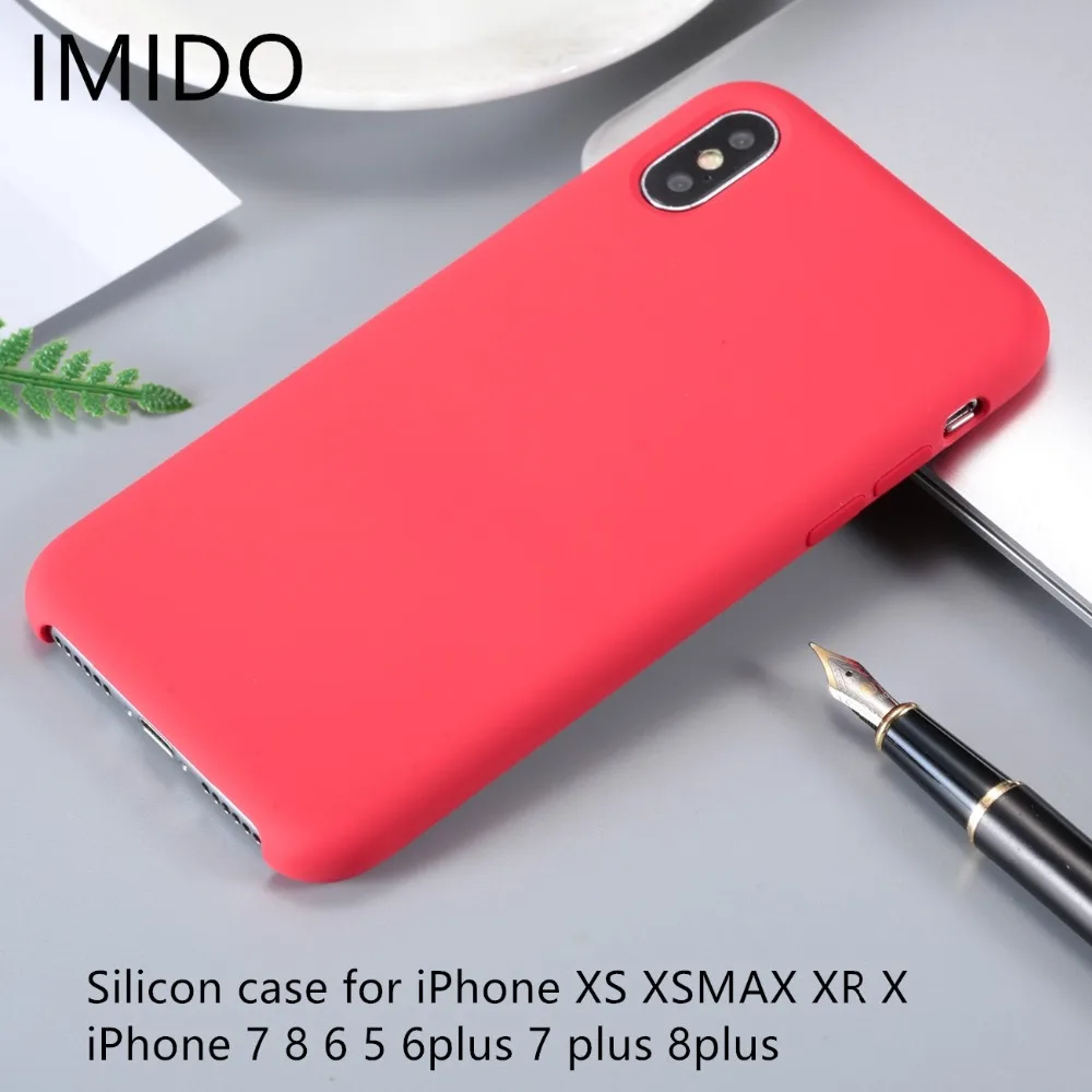 

Have LOGO Original Offical Silicone Case For iPhone X XSMax XR For iPhone 7 8 7plus 8plus Cover For iPhone 6 6S Plus5 5S SE capa