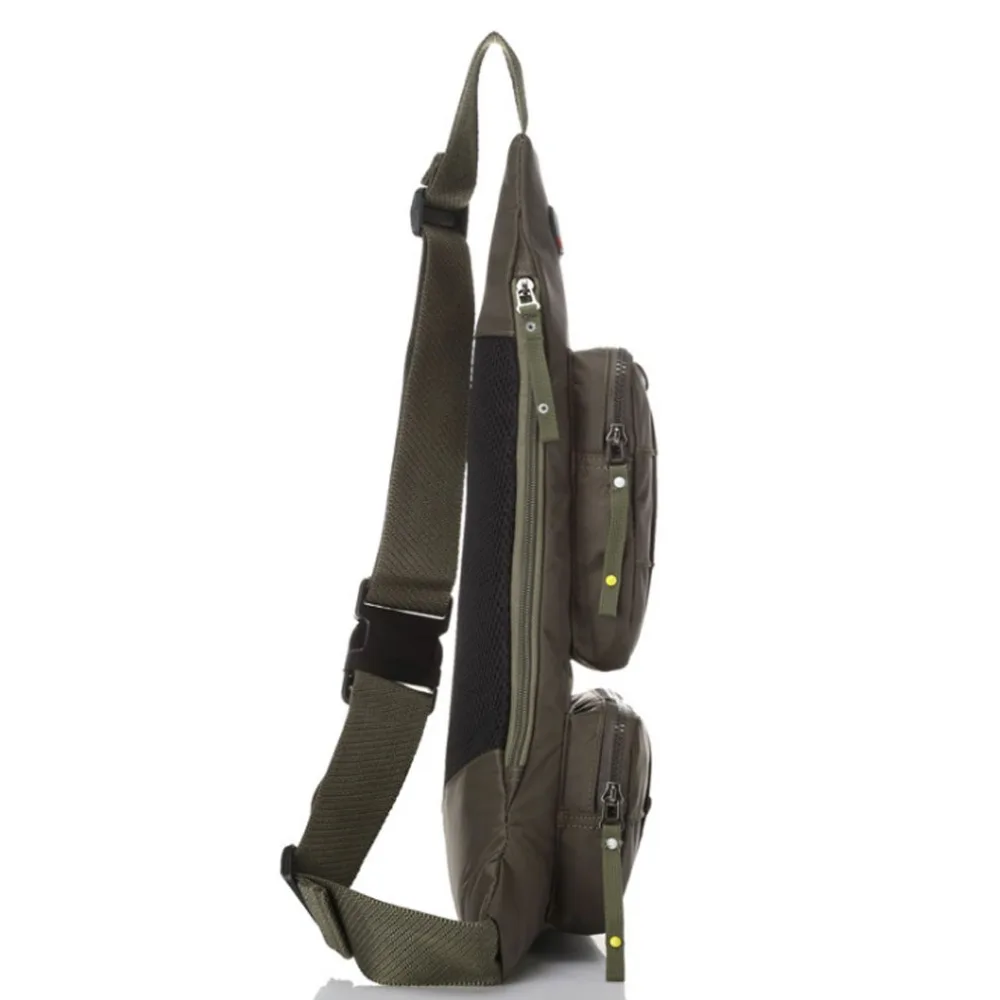  Men's Sling Chest Bag Waterproof Nylon Cross Body Messenger Shoulder Pouch Travel Riding Hiking Cli