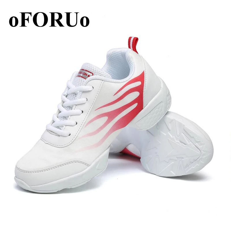 Обувь для гимнастики danza с мягкой подошвой дышащие Танцевальные Кроссовки женщин