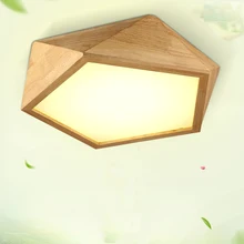 LED Japanese Chinese Nordic Style Nuts Shaped Wooden Acrylic Ceiling Light Lamp For Foyer Study Corrdior Hallway Balcony