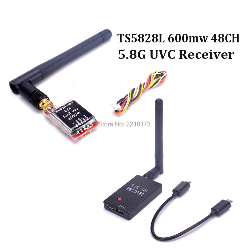 

5.8G FPV Receiver UVC Video Downlink OTG VR Android Phone & TS5828L 48CH 600mw Transmitter for Mini FPV Martian II 220 FLoss 215