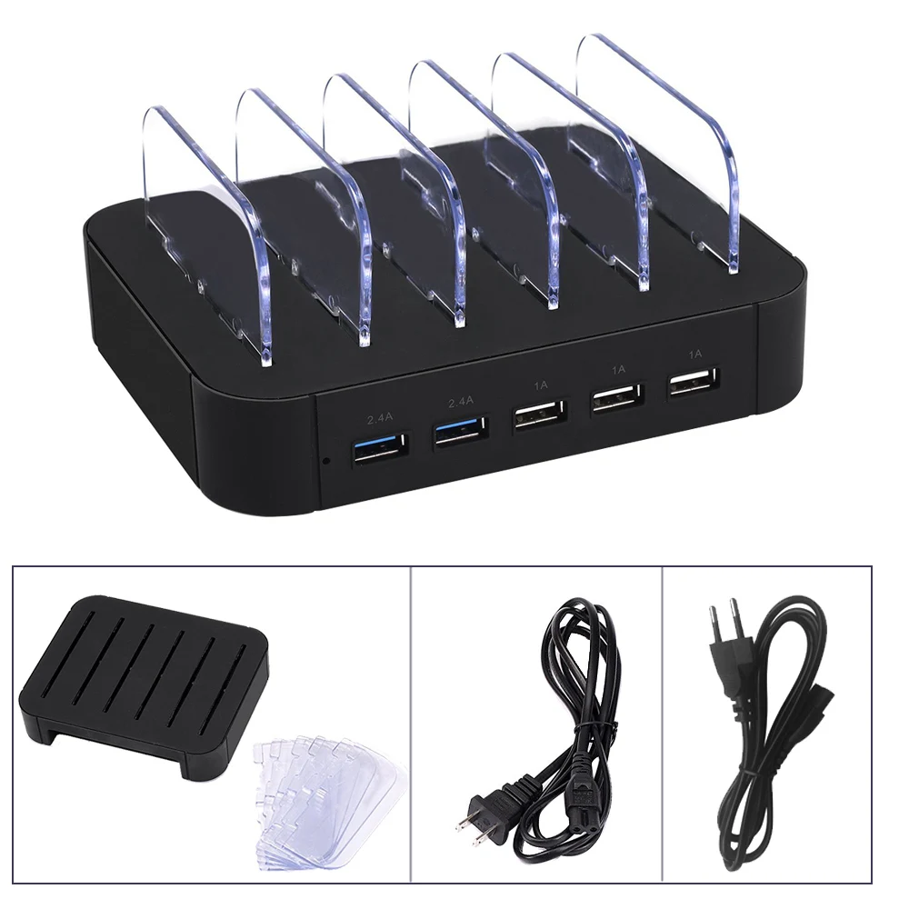 Besegad 5Ports USB Hub Charging Station Fast Charger Docking Universal