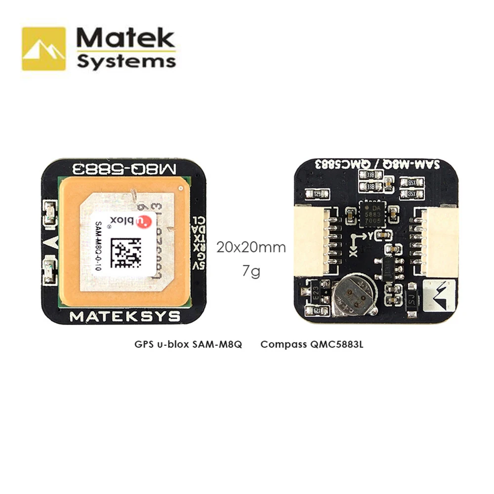 Matek Systems M8Q-5883 Ublox SAM-M8Q GPS &amp QMC5883L с компасом модуль для RC FPV гоночного дрона | Игрушки