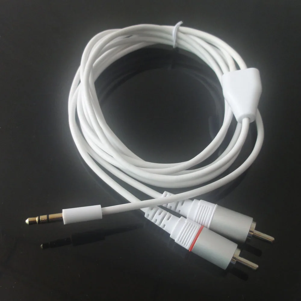 

2meter 6ft 3.5mm Plug Jack to 2 RCA Male stereo audio cable free shipping