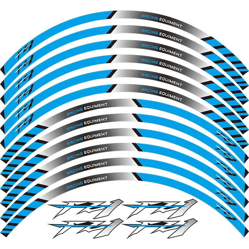 Высокое качество 12 шт. подходит мотоцикл наклейка для колес в полоску светоотражающий обод для Yamaha FZ1 FZ6 FZ-07 FZ8 FZ-09 FZ-10 FZS1000