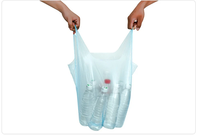 20 шт. мусорные мешки для мусора утолщенные переносные мусорные мешки для кухни, туалета, пластиковые пакеты для хранения, чистящие дома