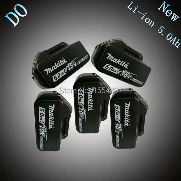 5 x 5000mAh Lithium Ion Rechargeable Power Tool Battery Replacement for Makita 18V BL1830 BL1840 LXT400 194205-3 BL1850 Cordless 5 x 5000mAh Lithium Ion Rechargeable Power Tool Battery Replacement for Makita 18V BL1830 BL1840 LXT400 194205-3 BL1850 Cordless